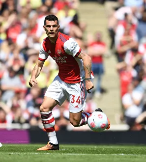 Granit Xhaka in Action: Arsenal vs Leeds United, Premier League 2021-22