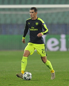 Granit Xhaka in Action: Arsenal vs Ludogorets, UEFA Champions League, 2016
