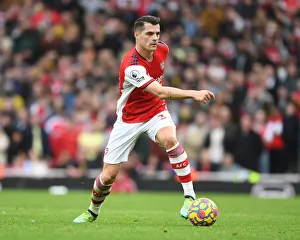 Granit Xhaka in Action: Arsenal vs Manchester City, Premier League 2021-22