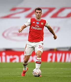 Granit Xhaka in Action: Arsenal vs Manchester City - FA Cup Semi-Final 2019-20