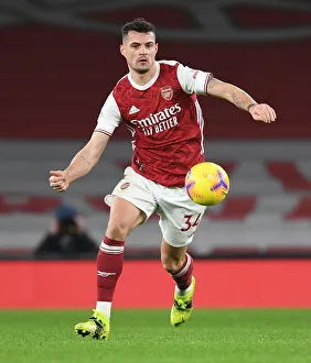 Granit Xhaka in Action: Arsenal vs Manchester United, Premier League 2020-21 (Behind Closed Doors)