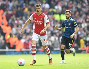 Granit Xhaka in Action: Arsenal vs Manchester United, Premier League 2021-22