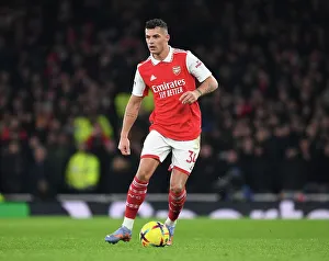 Granit Xhaka in Action: Arsenal vs Manchester United, Premier League 2022-23