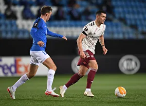 Molde FK V Arsenal 2020-21 Prints: Granit Xhaka in Action: Arsenal vs Molde FK, UEFA Europa League 2020-21
