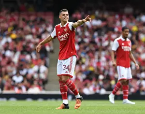 Granit Xhaka in Action: Arsenal vs Sevilla at the 2022 Emirates Cup