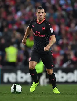 Sydney FC V Arsenal - 2017-18 Prints: Granit Xhaka in Action: Arsenal vs Sydney FC (2017 Pre-Season)