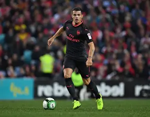 Sydney FC V Arsenal - 2017-18 Prints: Granit Xhaka in Action: Arsenal vs Sydney FC (2017 Pre-Season)
