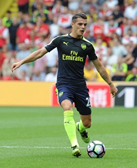 Granit Xhaka: In Action for Arsenal Against Watford, Premier League 2016-17