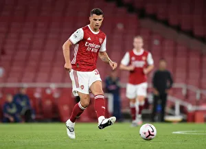 Arsenal V West Ham United 2020-21 Prints: Granit Xhaka: In Action for Arsenal Against West Ham United, Premier League 2020-21