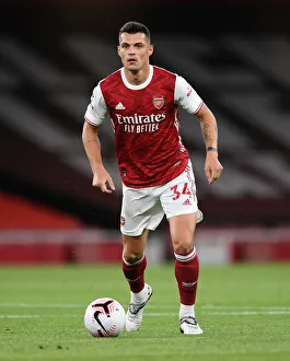 Arsenal V West Ham United 2020-21 Prints: Granit Xhaka: In Action for Arsenal Against West Ham United, Premier League 2020-21