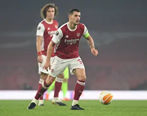 Granit Xhaka in Action: Arsenal's Europa League Battle against Molde FK