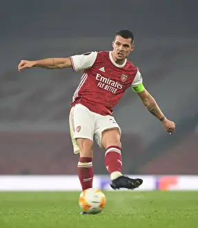 Granit Xhaka in Action: Arsenal's Europa League Battle against Molde FK