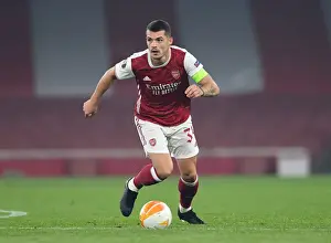 Granit Xhaka in Action: Arsenal's Europa League Battle against Molde FK