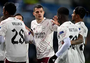 Granit Xhaka in Action: Arsenal's Europa League Battle against Molde FK