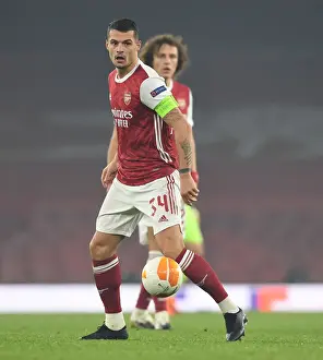 Granit Xhaka in Action: Arsenal's Europa League Clash against Molde FK