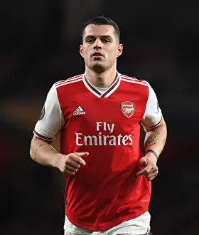 Granit Xhaka in Action: Arsenal's Europa League Clash vs Eintracht Frankfurt