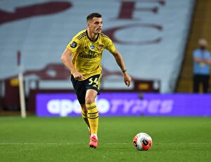Images Dated 22nd July 2020: Granit Xhaka: In Action Against Aston Villa, Premier League 2019-2020