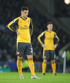 Everton V Arsenal 2016-17 Prints: Granit Xhaka in Action: Everton vs Arsenal, Premier League 2016-17