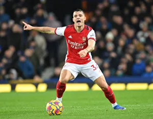 Everton V Arsenal 2020-21 Prints: Granit Xhaka in Action: Everton vs Arsenal, Premier League 2020-21