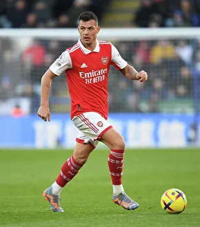 Granit Xhaka in Action: Leicester City vs Arsenal, Premier League 2022-23