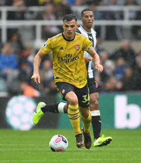 Newcastle United V Arsenal 2019-20 Prints: Granit Xhaka in Action: Newcastle United vs. Arsenal FC, Premier League 2019-20