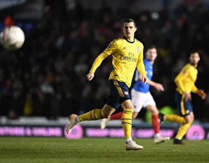 Portsmouth V Arsenal FA Cup 5th Rd 2020 Prints: Granit Xhaka in Action: Portsmouth vs. Arsenal, FA Cup Fifth Round, 2020