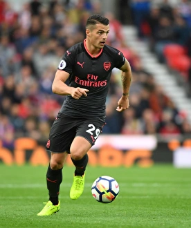 Granit Xhaka in Action: Stoke City vs Arsenal, Premier League 2017-18