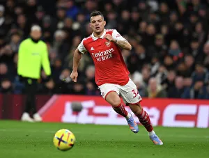 Tottenham Hotspur V Arsenal 2022-23 Prints: Granit Xhaka in Action: Tottenham vs Arsenal, Premier League 2022-23