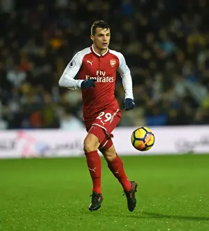 West Bromwich Albion V Arsenal 2017-18 Prints: Granit Xhaka: In Action Against West Bromwich Albion (2017-18)