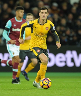 Granit Xhaka in Action: West Ham United vs. Arsenal, Premier League 2016-17