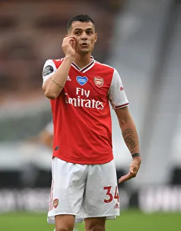 Granit Xhaka in Action: Wolverhampton Wanderers vs. Arsenal FC, Premier League 2019-2020