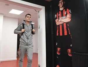 Images Dated 14th January 2018: Granit Xhaka Arrives at Vitality Stadium: AFC Bournemouth vs. Arsenal, Premier League 2018
