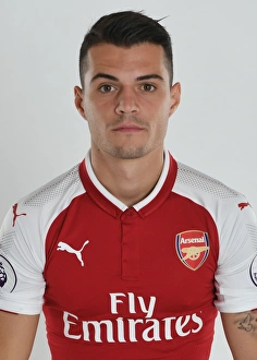 Granit Xhaka at Arsenal 1st Team Photocall (2017-18)