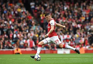 Arsenal V Brighton And Hove Albion 2017-18 Prints: Granit Xhaka: Arsenal Midfielder in Action Against Brighton & Hove Albion