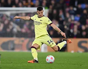 Granit Xhaka: Arsenal Midfielder in Action Against Crystal Palace, Premier League 2021-22