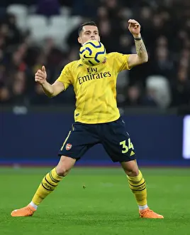 Granit Xhaka: Arsenal Midfielder in Action Against West Ham United, Premier League 2019-20