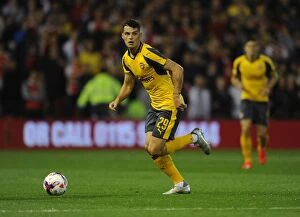 Images Dated 20th September 2016: Granit Xhaka (Arsenal). Nottingham Forest 0: 4 Arsenal. EPL League Cup. 3rd Round