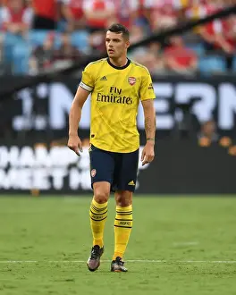 Granit Xhaka: Arsenal Star in Action against ACF Fiorentina at 2019 International Champions Cup, Charlotte
