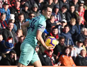 AFC Bournemouth V Arsenal 2018-19 Prints: Granit Xhaka: Arsenal Star in Action Against AFC Bournemouth, Premier League 2018-19
