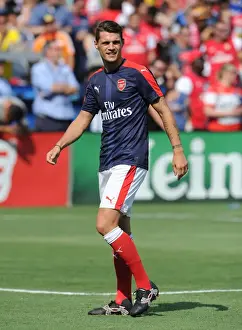 MLS All-Stars V Arsenal 2016-17 Prints: Granit Xhaka: Arsenal Star's Pre-Match Focus at 2016 MLS All-Stars, San Jose