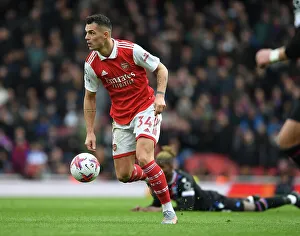 Arsenal V Crystal Palace 2022-23 Prints: Granit Xhaka: Arsenal vs. Crystal Palace, Premier League 2022-23