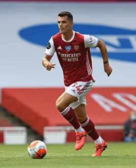 Granit Xhaka: Arsenal vs. Watford, Premier League 2019-2020 - In Action