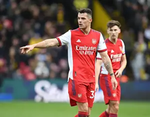 Watford V Arsenal 2021-22 Prints: Granit Xhaka: Arsenal's Brilliant Midfield Performance Against Watford