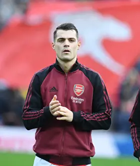 Granit Xhaka: Arsenal's Defensive Wall Against Manchester City (Arsenal v Manchester City 2021-22)