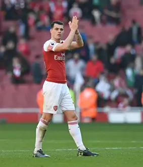 Granit Xhaka: Arsenal's Determined Midfielder Amidst Arsenal FC vs Southampton FC Clash (2019)