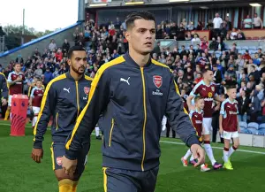 Burnley V Arsenal 2016-17 Prints: Granit Xhaka: Arsenal's Focus as Burnley Clash Approaches (2016-17)