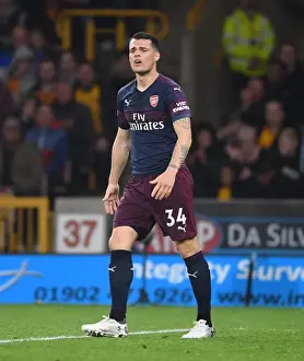 Granit Xhaka: Arsenal's Midfield Maestro in Action vs. Wolverhampton Wanderers