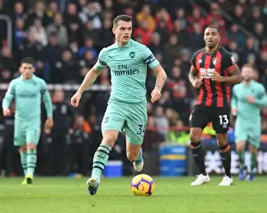 AFC Bournemouth V Arsenal 2018-19 Prints: Granit Xhaka: Arsenal's Midfield Maestro at AFC Bournemouth, Premier League 2018-19
