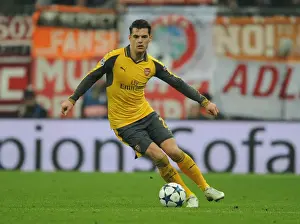 Bayern Munich V Arsenal 2016-17 Prints: Granit Xhaka: Arsenal's Midfield Maestro in Bayern Munich Showdown
