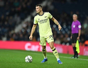 Images Dated 25th August 2021: Granit Xhaka: Arsenal's Midfield Maestro Dazzles in Carabao Cup Showdown vs. West Bromwich Albion